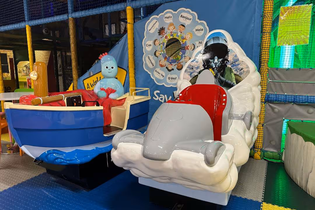 Free Ride Ons included in admission price in our Soft Play Centre for kids