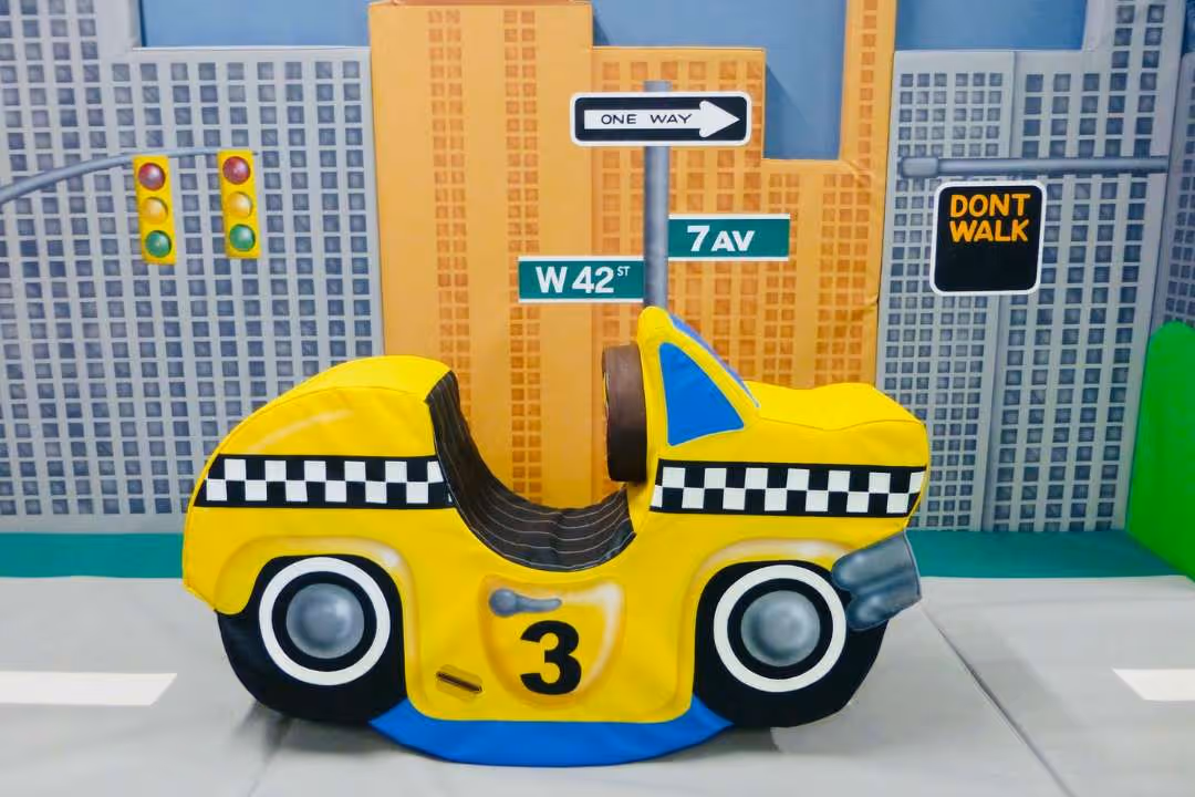 Baby Play Area in Merseyside New York Themed Taxi