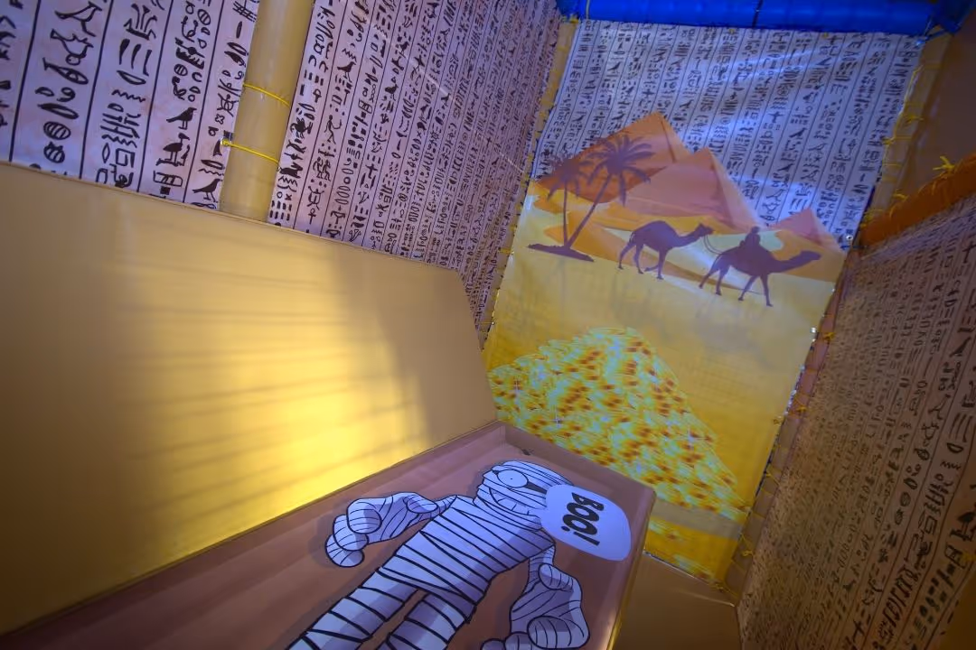 Secret Egyptian Tomb in Bubbles World of Play, Wirral. A great thing to do with the kids