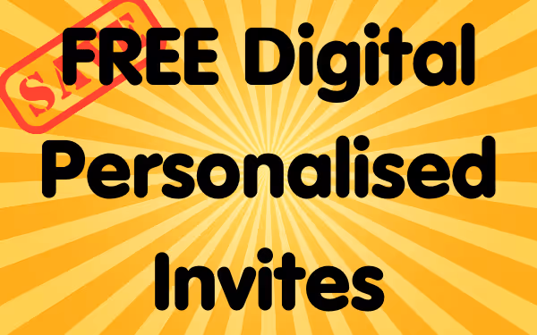 Kids parties include FREE digital invites