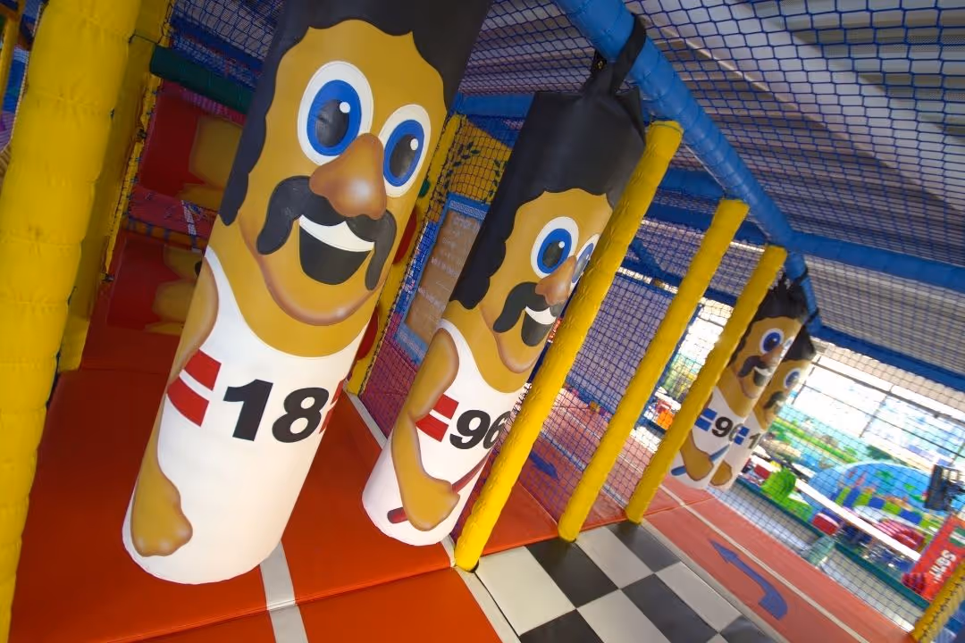 Obstacle course for children aged 11 and under at Bubbles World of Play, Wirral. 